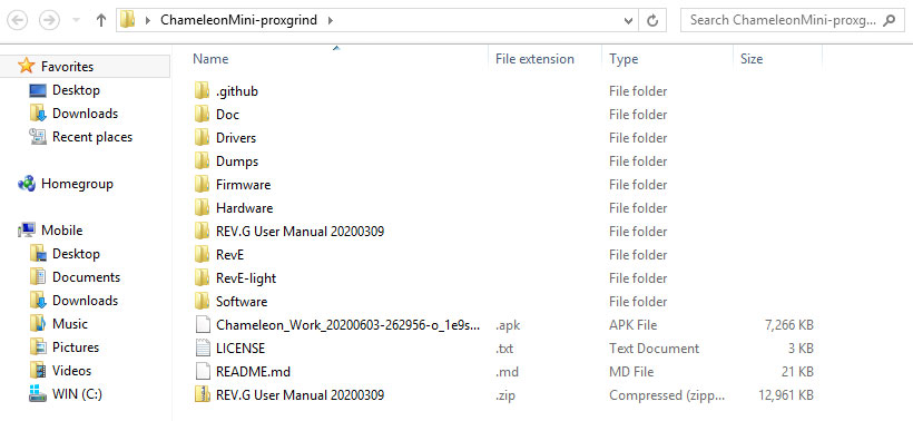 Chameleon Mini Proxgrind/RRG Firmware Directory